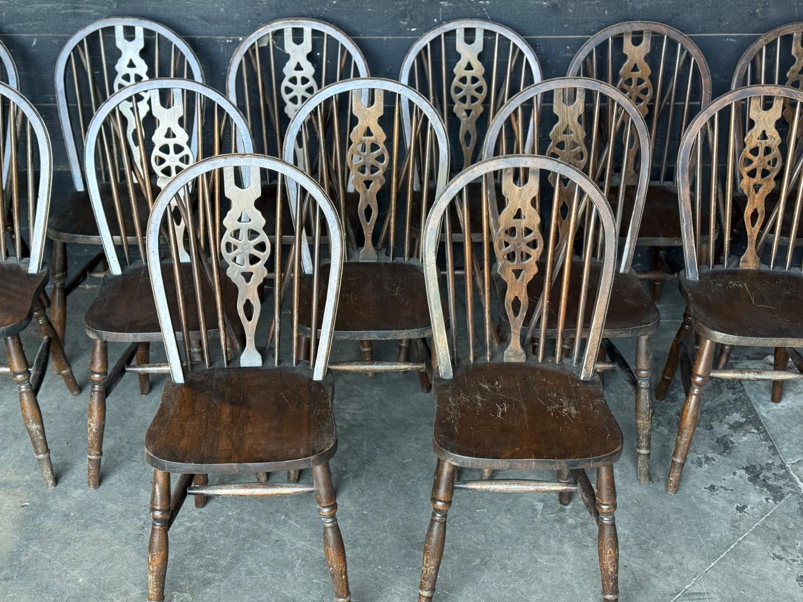 Set of 13 Windsor chairs