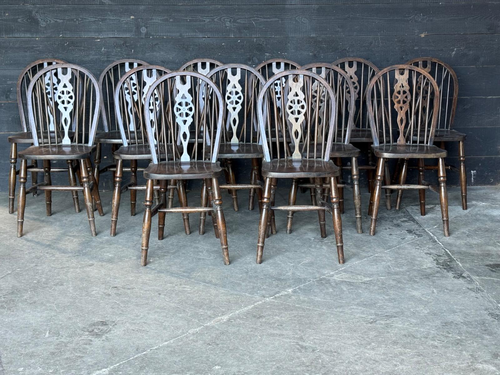 Set of 13 Windsor chairs