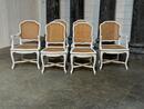 Set of 6 painted chairs 