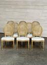 Set of 8 french dining chairs 