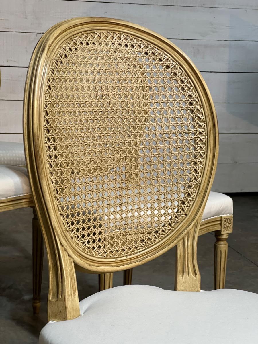 Set of 8 french dining chairs 