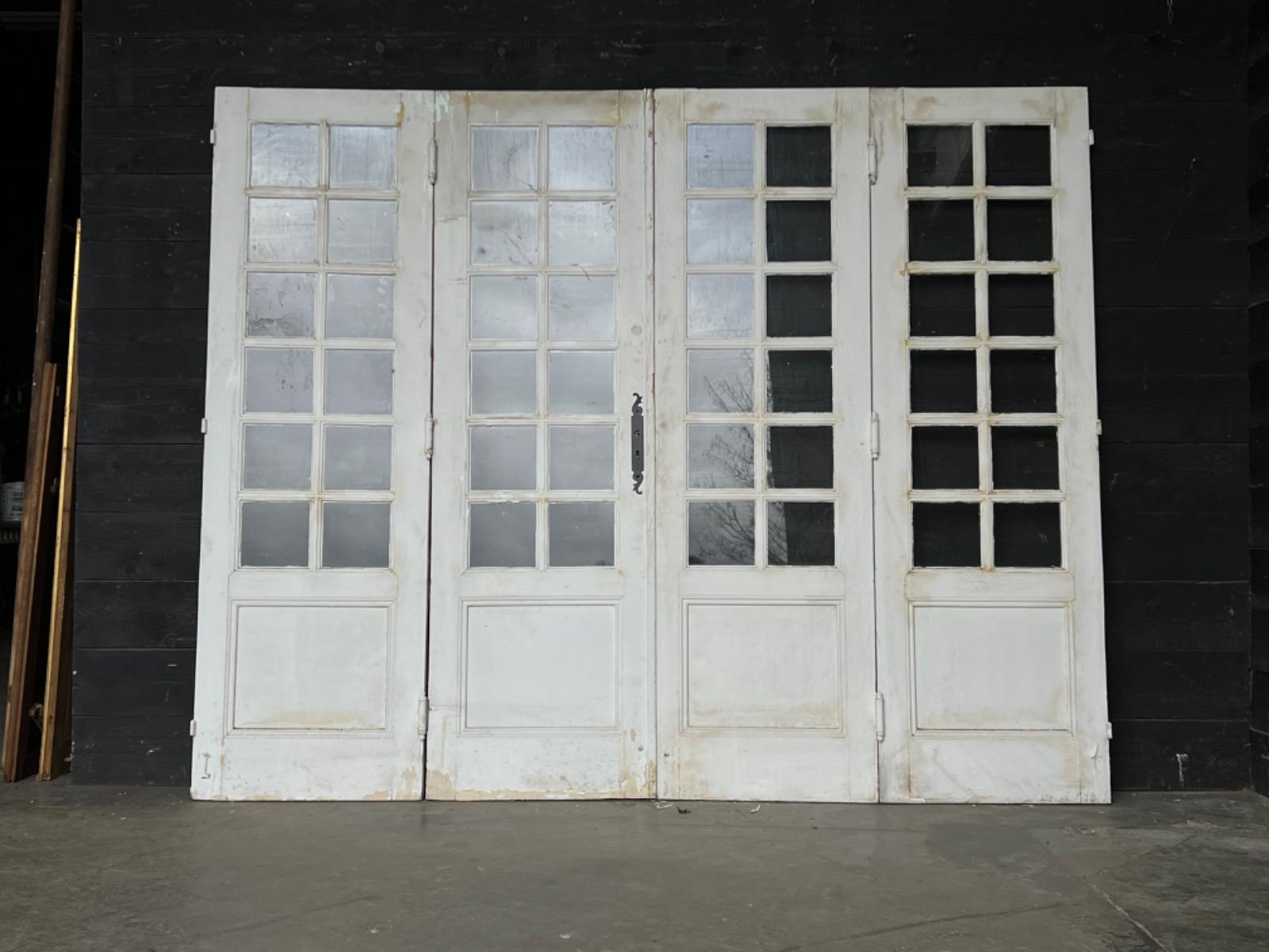 Set of four painted doors 