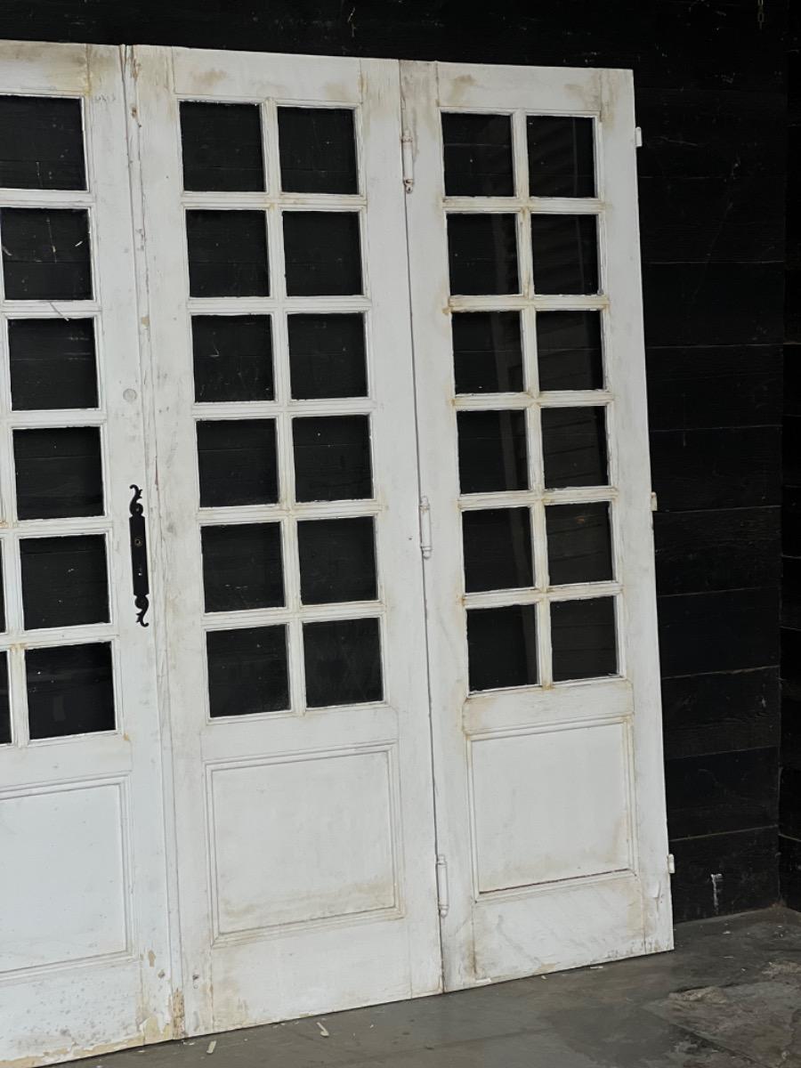 Set of four painted doors 