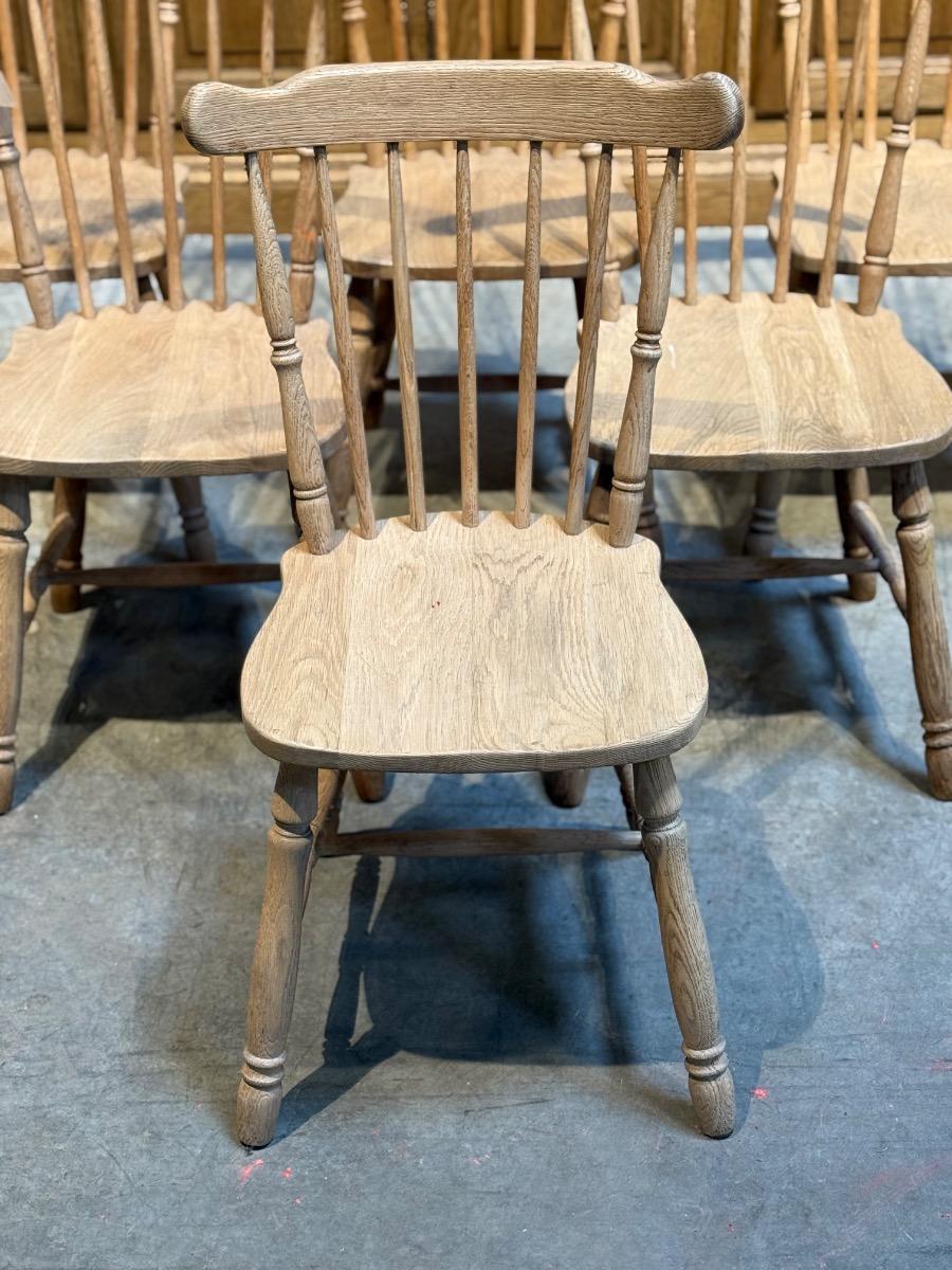 Set of six english chairs 