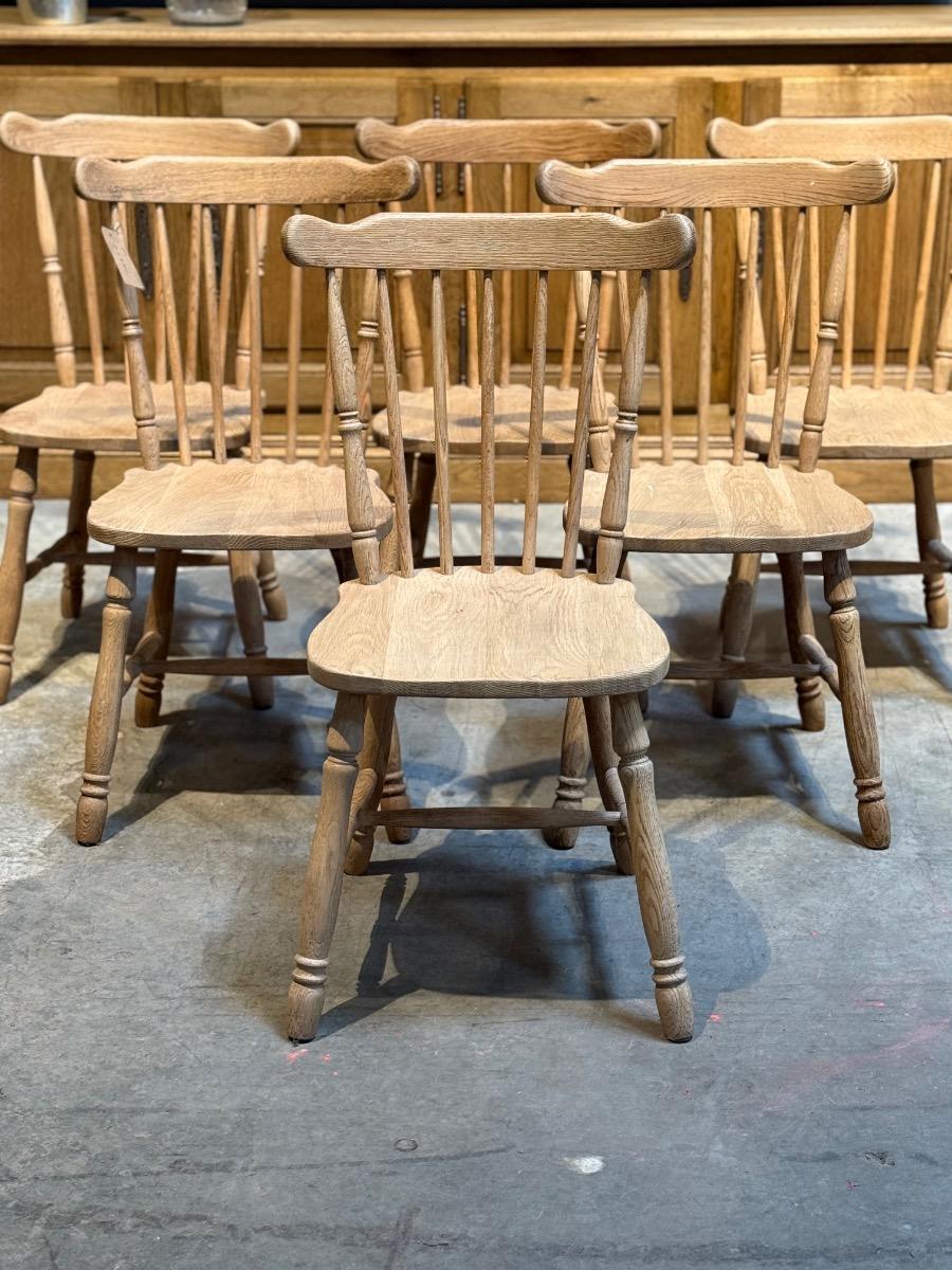 Set of six english chairs 