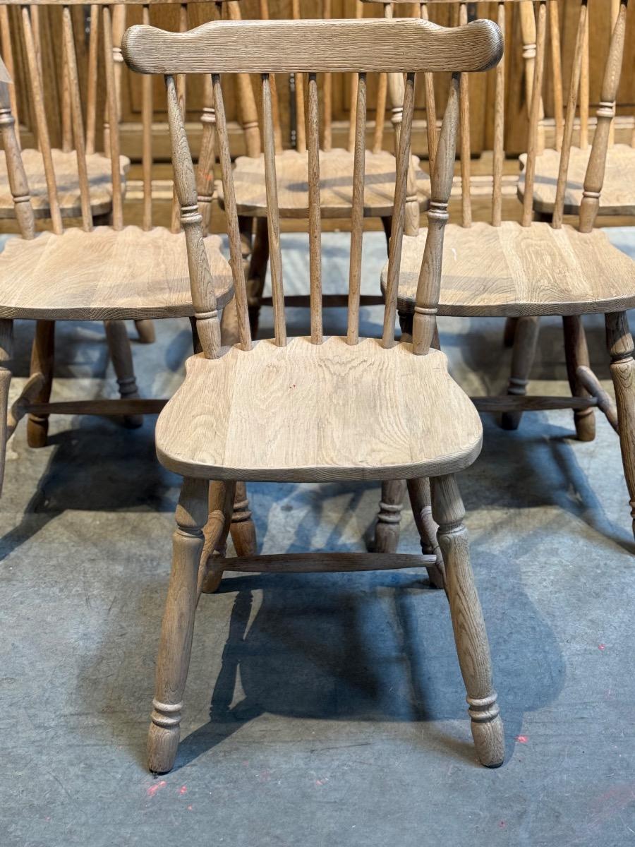 Set of six english chairs 