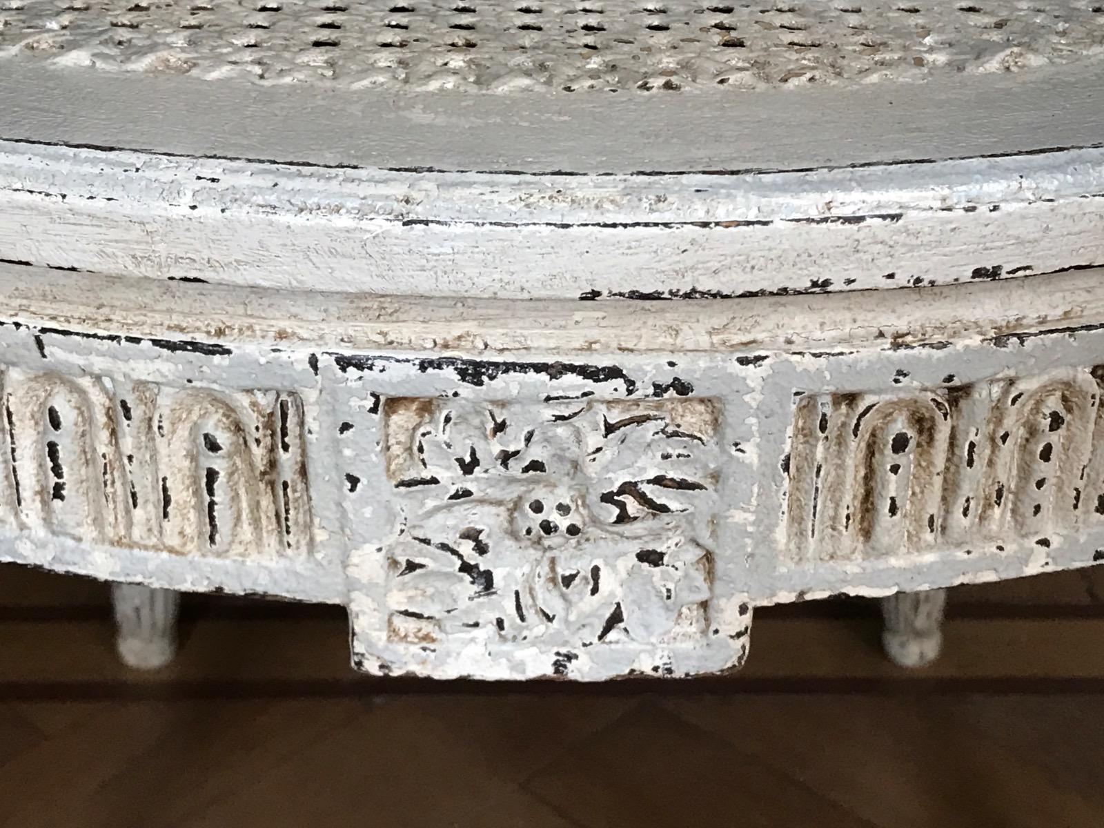 Six painted armchairs 