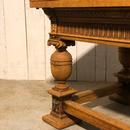Table blanchie renaissance avec deux rallonges