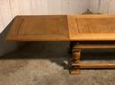 Table blanchie renaissance avec deux rallonges