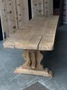 Table de monastère en chêne délavé