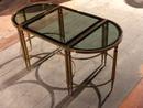 Table design en laiton