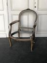 Transition Louis XV/XVI  Fauteuil polychromé