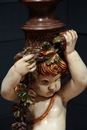 style Venitian Standing Lamp with Carved putti, Italy