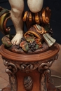 style Venitian Standing Lamp with Carved putti, Italy