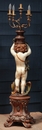 style Venitian Standing Lamp with Carved putti, Italy