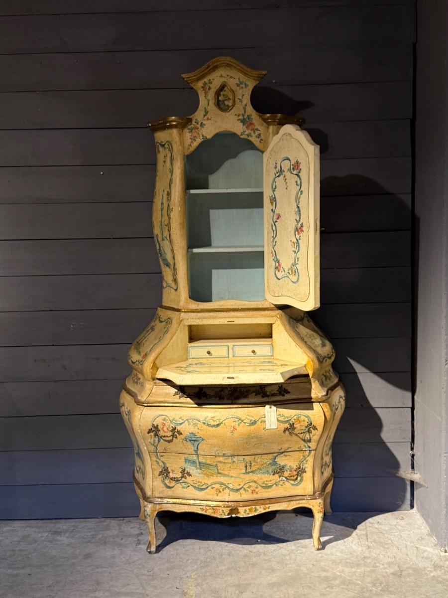 venitian painted cabinet 