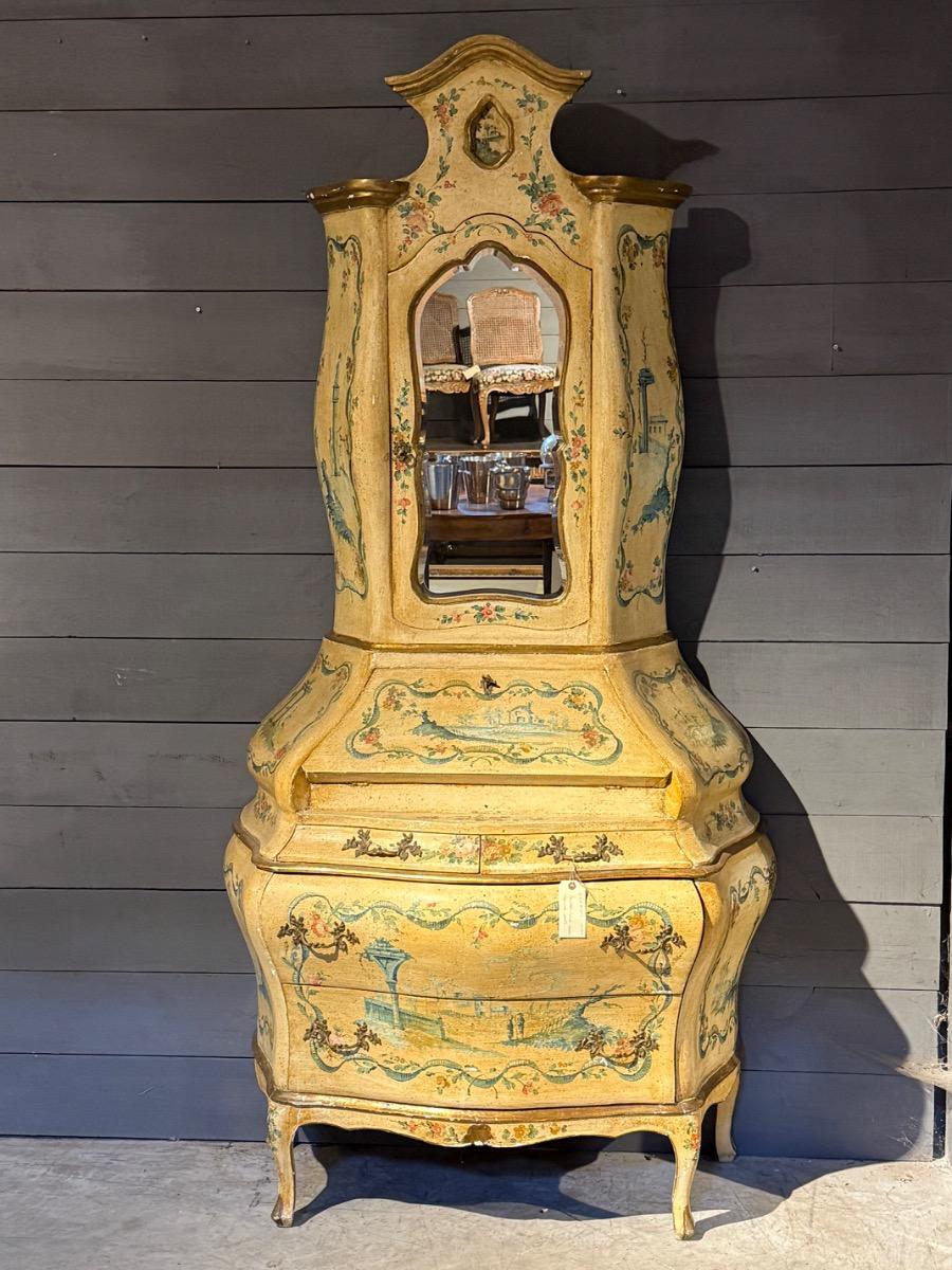venitian painted cabinet 