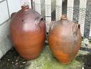 Very large stoneware pot with handles 