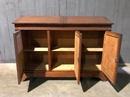 Vintage style Antique post office desk in Pitch-pine, Belgium 1900