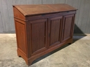 Vintage style Antique post office desk in Pitch-pine, Belgium 1900