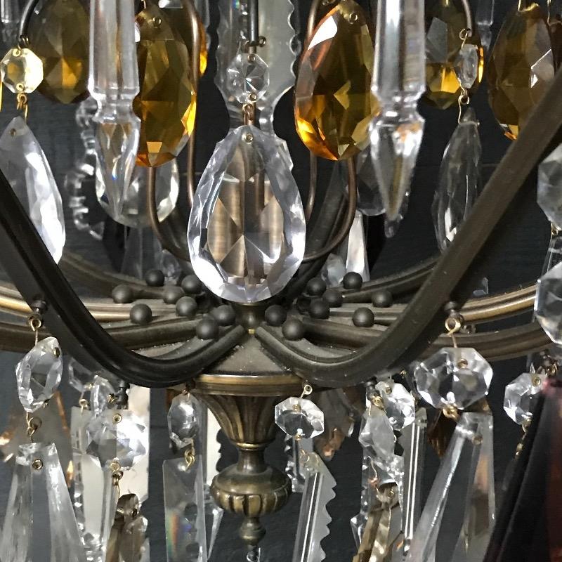 Vintage Colored Crystal Chandelier Chandeliers Lighting Vintage Colored Crystal Chandelier Chandeliers Lighting European Antique Warehouse