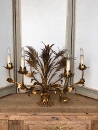 style Vintage gilt metal wheat chandelier
