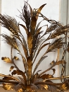 style Vintage gilt metal wheat chandelier