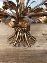 style Vintage gilt metal wheat chandelier