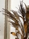 style Vintage gilt metal wheat chandelier