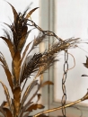 style Vintage gilt metal wheat chandelier