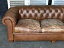 Vintage chesterfield sofa in leather