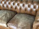 Vintage chesterfield sofa in leather